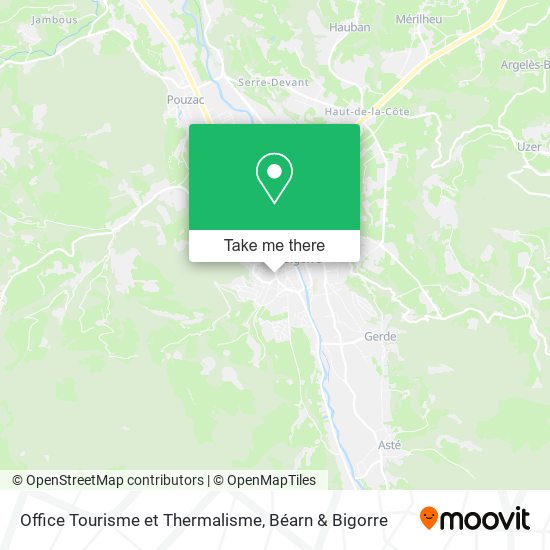 Office Tourisme et Thermalisme map