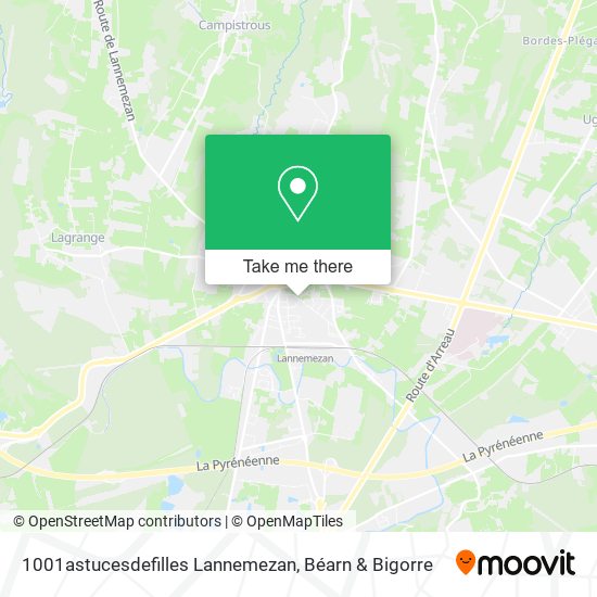 1001astucesdefilles Lannemezan map