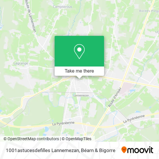 1001astucesdefilles Lannemezan map