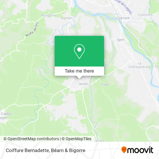 Coiffure Bernadette map