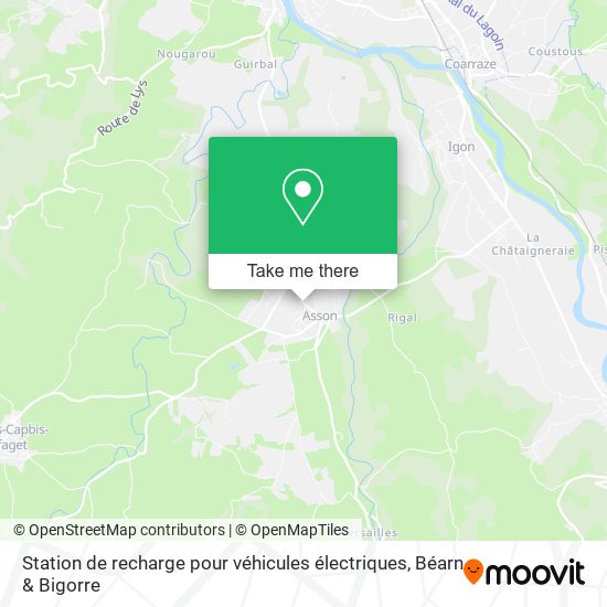 Station de recharge pour véhicules électriques map