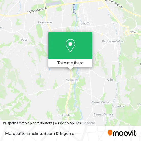 Marquette Emeline map