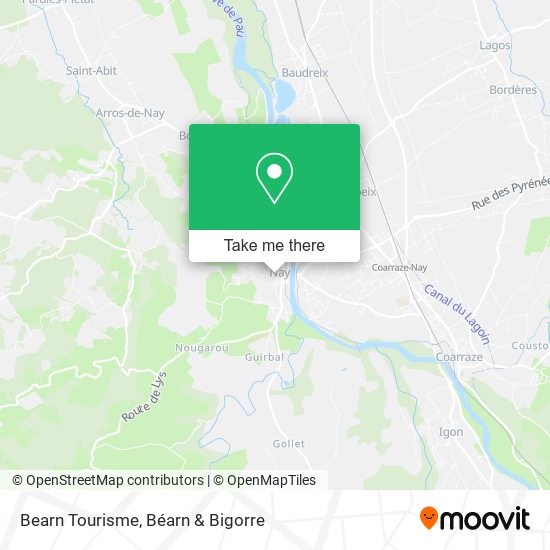 Bearn Tourisme map