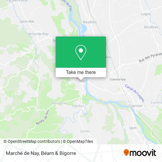 Marché de Nay map