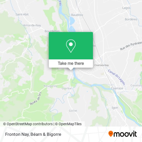 Fronton Nay map