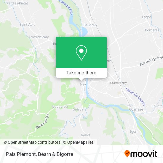 Pais Piemont map