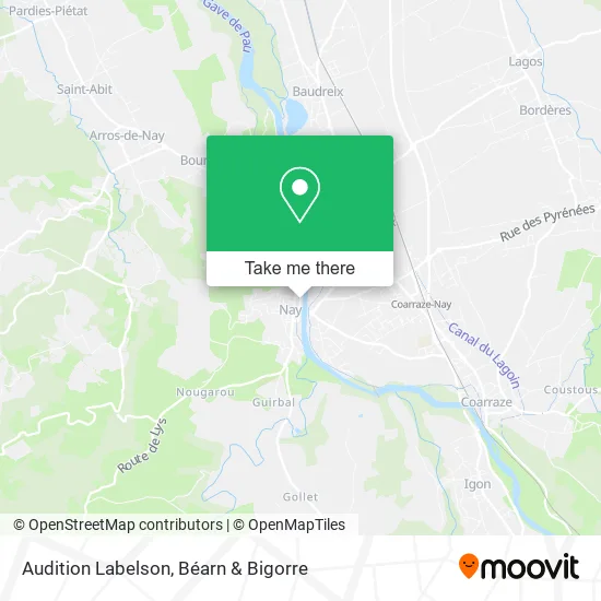 Audition Labelson map