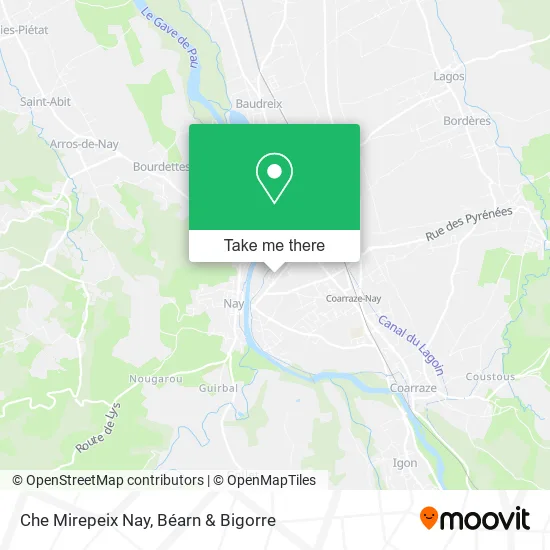 Che Mirepeix Nay map