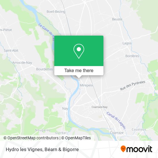 Hydro les Vignes map