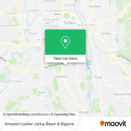 Amazon Locker-Jarka map