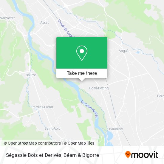 Ségassie Bois et Derivés map