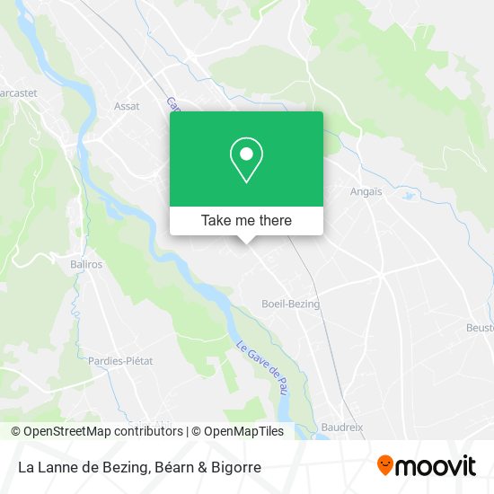 La Lanne de Bezing map