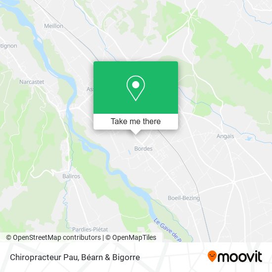 Chiropracteur Pau map