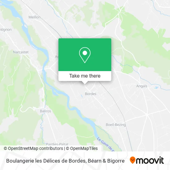 Boulangerie les Délices de Bordes map