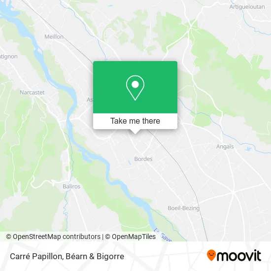 Carré Papillon map