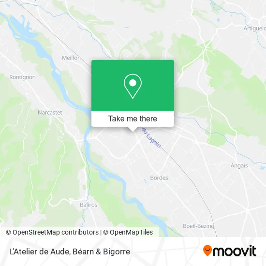 L'Atelier de Aude map