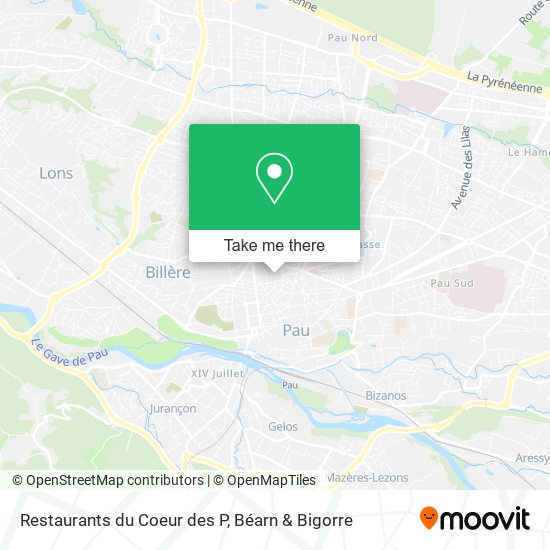 Restaurants du Coeur des P map
