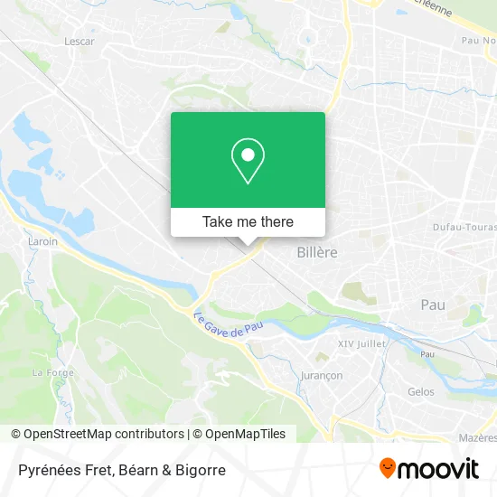 Pyrénées Fret map