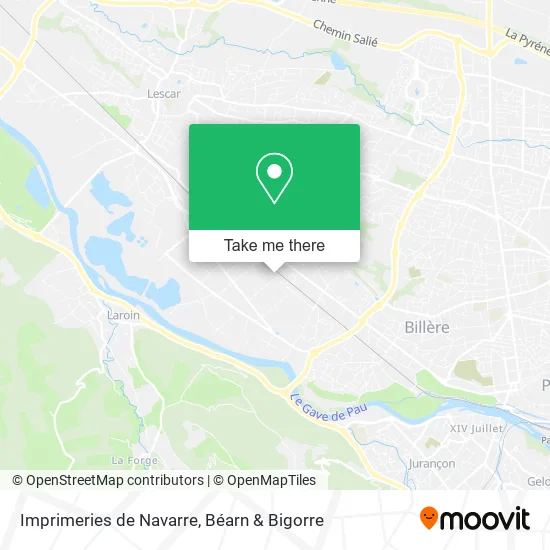 Imprimeries de Navarre map