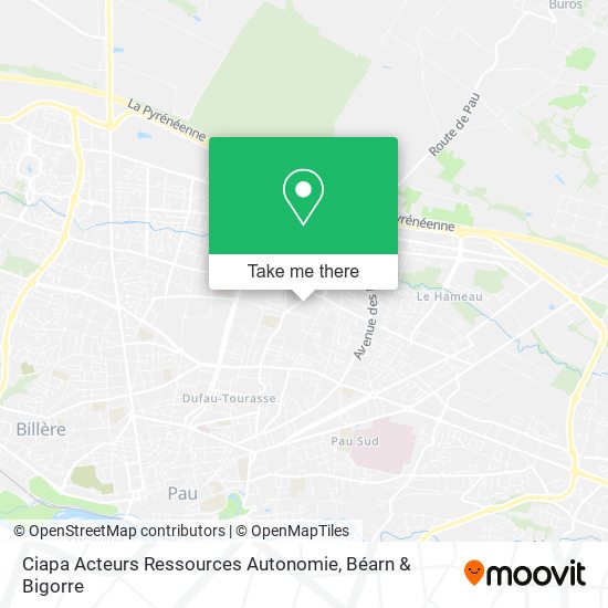 Ciapa Acteurs Ressources Autonomie map