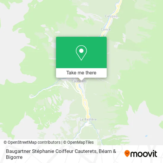 Baugartner Stéphanie Coiffeur Cauterets map