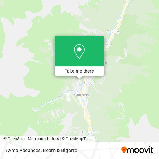 Avma Vacances map