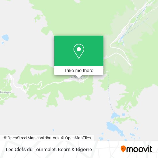 Les Clefs du Tourmalet map
