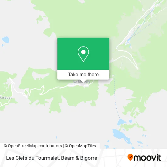Les Clefs du Tourmalet map