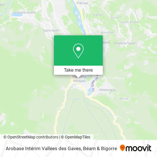 Arobase Intérim Vallées des Gaves map