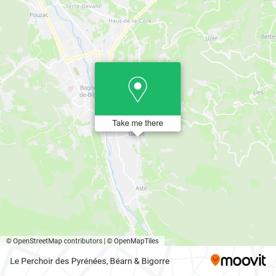 Le Perchoir des Pyrénées map