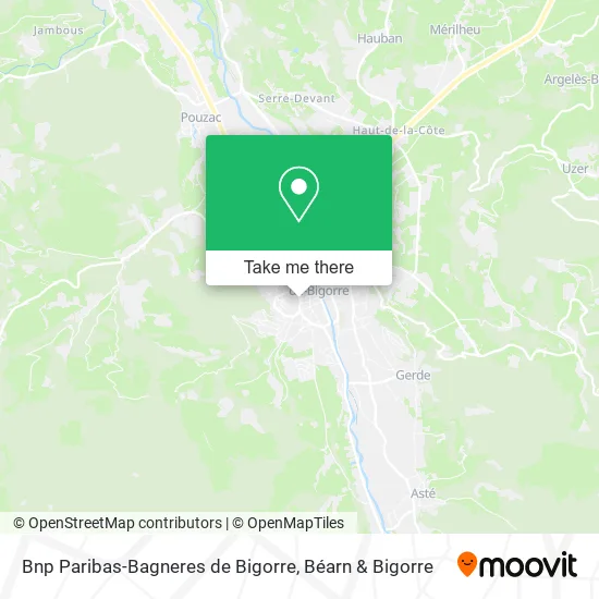 Bnp Paribas-Bagneres de Bigorre map