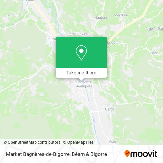 Market Bagnères-de-Bigorre map