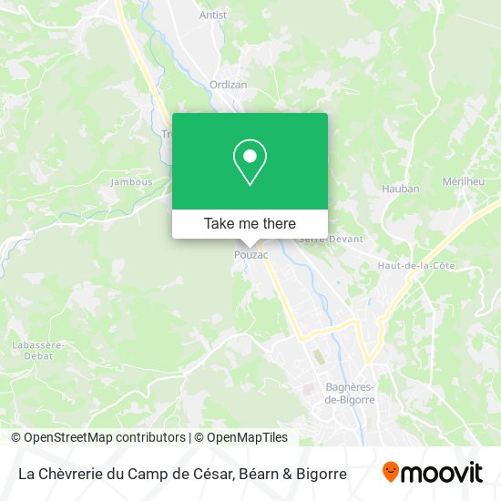 Mapa La Chèvrerie du Camp de César