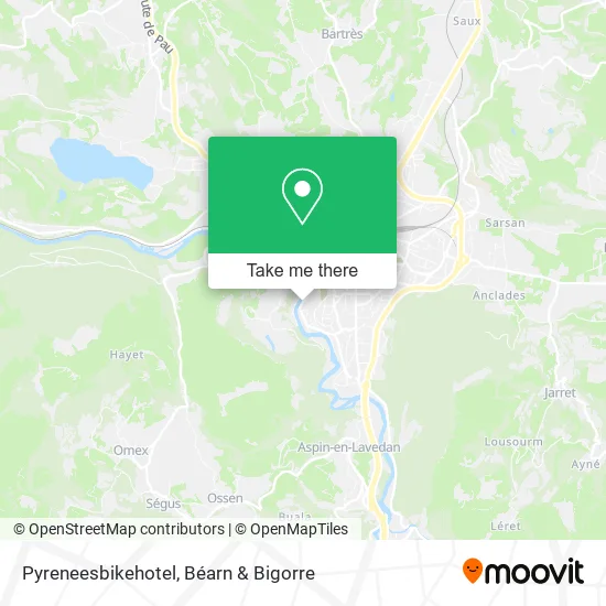 Pyreneesbikehotel map