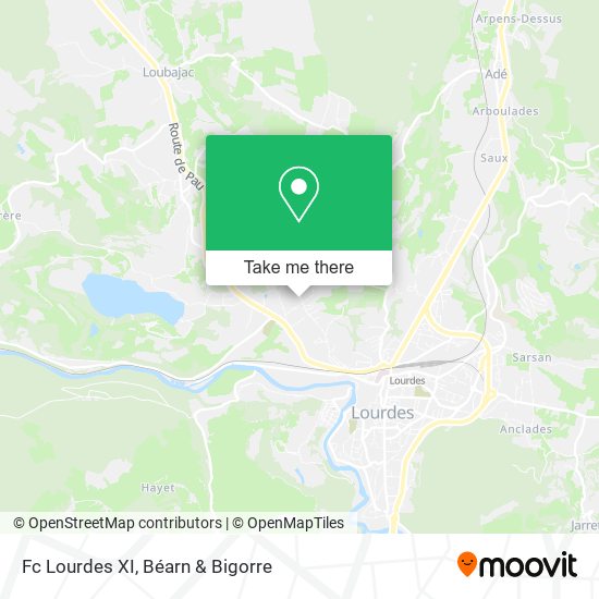 Fc Lourdes XI map
