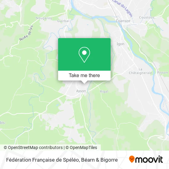 Fédération Française de Spéléo map