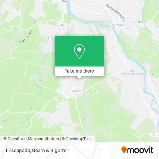 L'Escapade map
