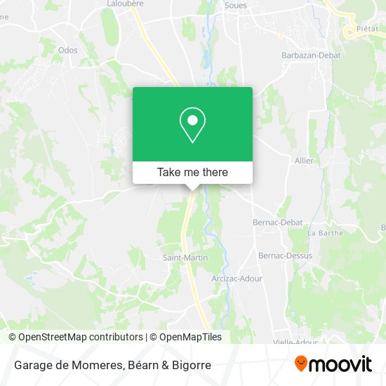 Garage de Momeres map