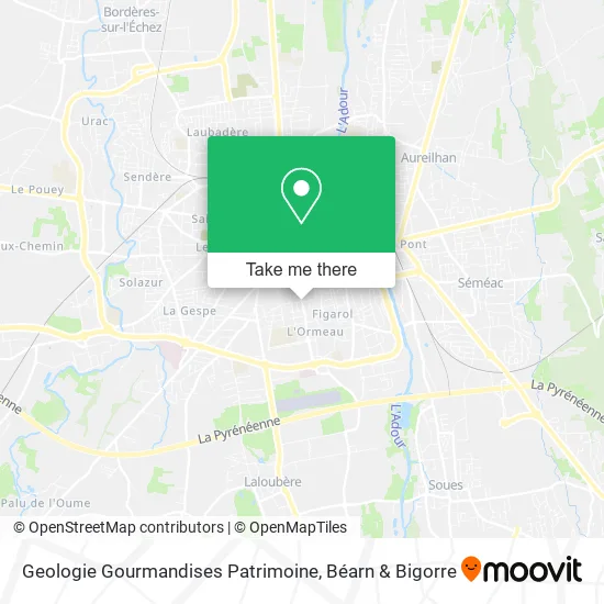 Geologie Gourmandises Patrimoine map