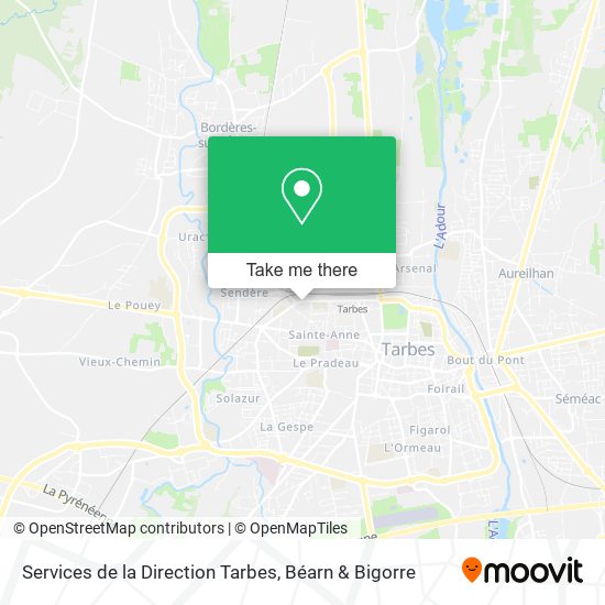 Mapa Services de la Direction Tarbes