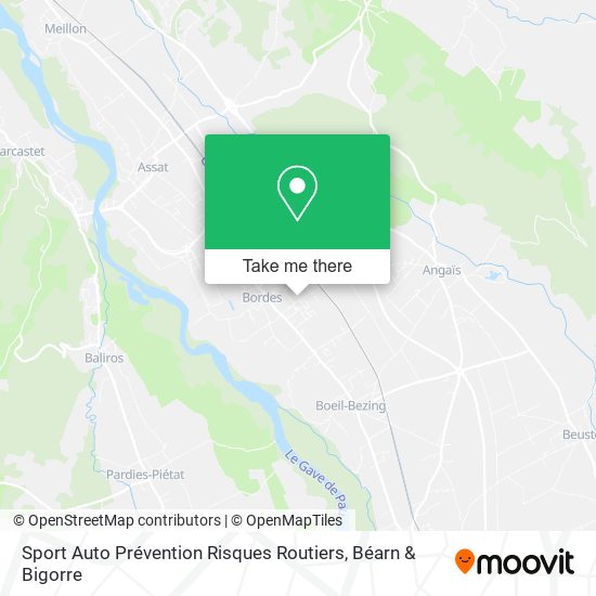 Sport Auto Prévention Risques Routiers map