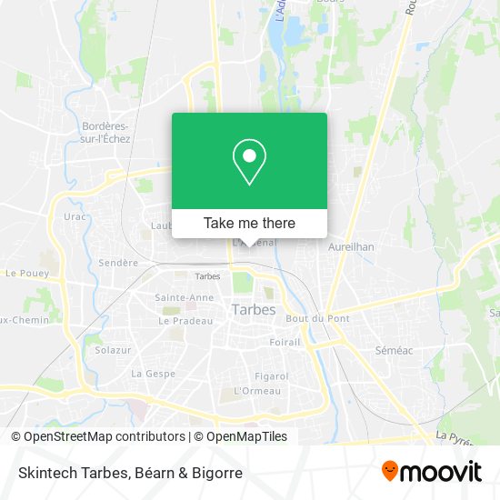 Skintech Tarbes map