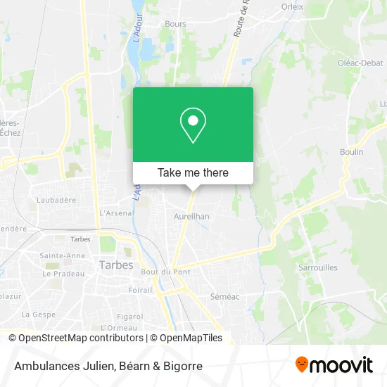 Ambulances Julien map