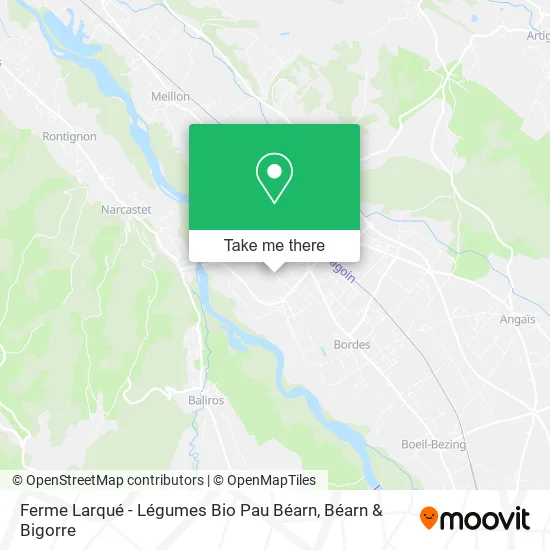 Ferme Larqué - Légumes Bio Pau Béarn map
