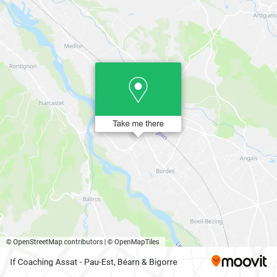 If Coaching Assat - Pau-Est map