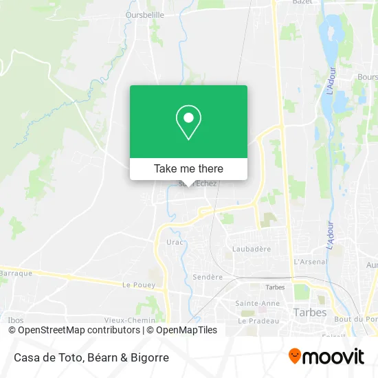 Casa de Toto map