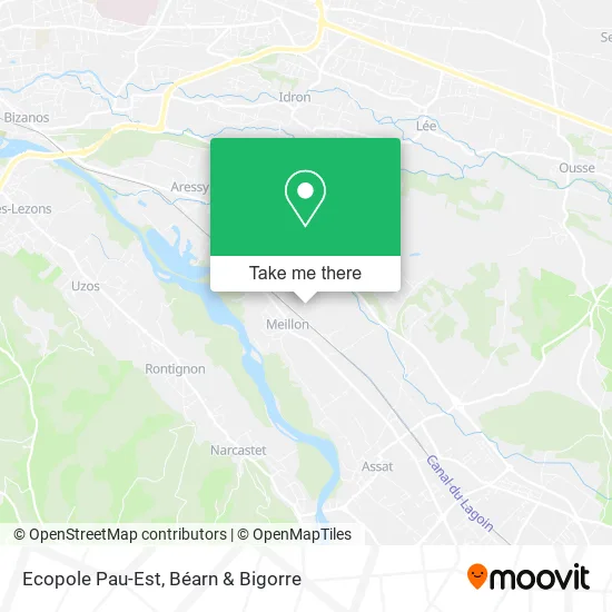 Ecopole Pau-Est map