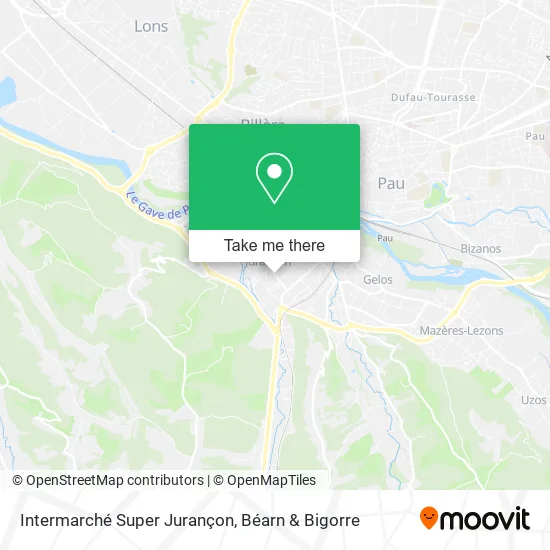 Intermarché Super Jurançon map