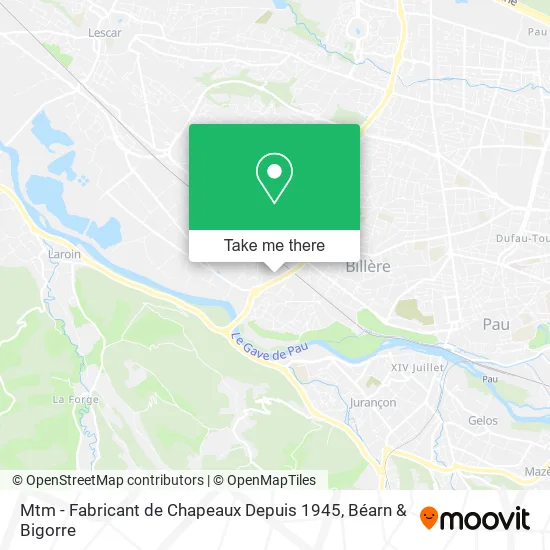 Mtm - Fabricant de Chapeaux Depuis 1945 map