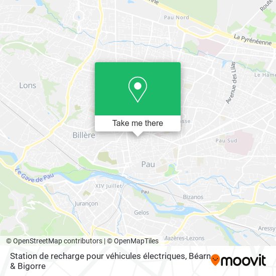 Station de recharge pour véhicules électriques map